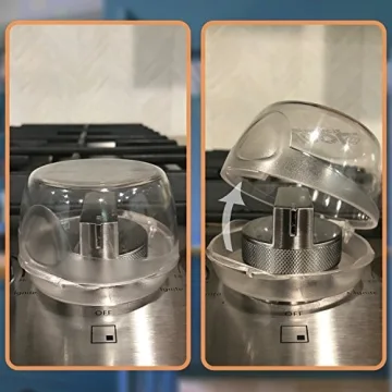 Jool Baby Clear Stove Knob Covers Child Safety Guards