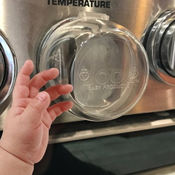 Jool Baby Clear Stove Knob Covers Child Safety Guards