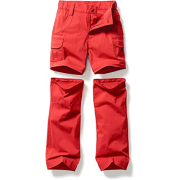 CQR Kids Quick Dry Convertible Hiking Cargo Pants
