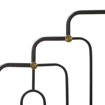 Elle Decor Astrid Vintage Chic Metal Bed Frame Queen Size