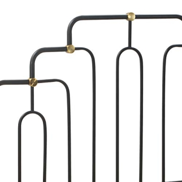 Elle Decor Astrid Vintage Chic Metal Bed Frame Queen Size