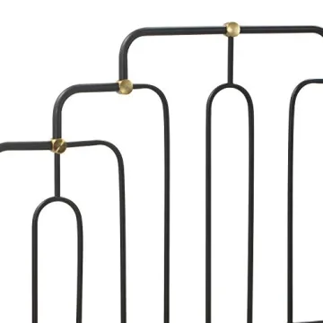 Elle Decor Astrid Vintage Chic Metal Bed Frame Queen Size