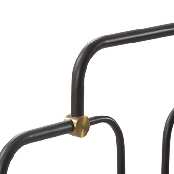 Elle Decor Astrid Vintage Chic Metal Bed Frame Queen Size