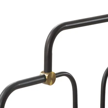 Elle Decor Astrid Vintage Chic Metal Bed Frame Queen Size