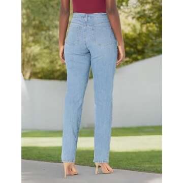 Gloria Vanderbilt Amanda High Rise Tapered Jean for Women