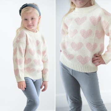 Curipeer Girls Valentine’s Day Sweater - Stylish & Cozy Knit Top