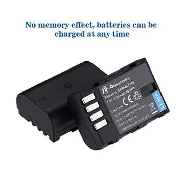 Powerextra 2 Pack High Capacity Replacement Battery for Panasonic DMW-BLF19, DMW-BLF19E, DMW-BLF19PP and Panasonic Lumix DC-GH5, DMC-GH3, DMC-GH3K, DMC-GH4, DMC-GH4K Digital Camera