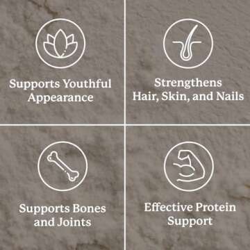 Nature's Sunshine Collagen Powder Type I and III Grass Fed and Pasture Raised Premium Bovine Collagen Peptides 18 Oz