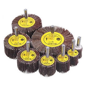 Rocaris 40 Pack 1/4" Flap Wheel Sander Set for All Needs