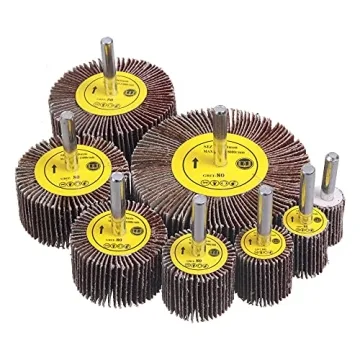 Rocaris 40 Pack 1/4" Flap Wheel Sander Set for All Needs