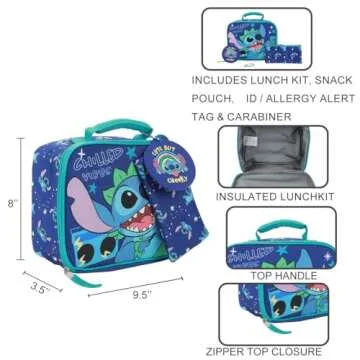 Disney Stitch Youth Lunch Kit: Fun & Insulated