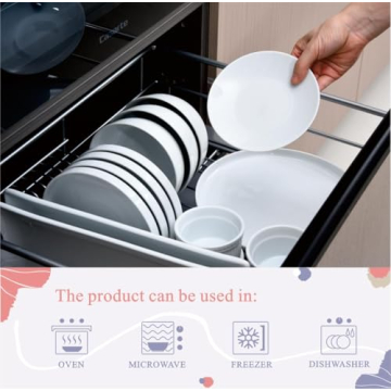 Miicol Small Dessert Plates Set of 6 for Easy Serving