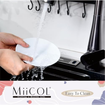 Miicol Small Dessert Plates Set of 6 for Easy Serving