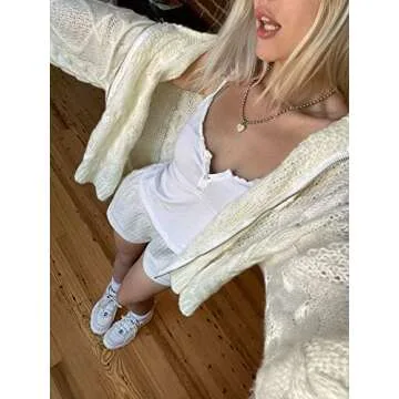 Stylish Grunge Sweater for Women - Vintage Zip Up Hoodie