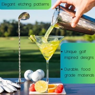 Golf Inspired Mixology Bartender Kit for Golf Lovers