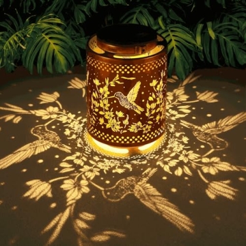 Hummingbird Solar Lanterns - Beautiful Garden Decor & Birthday Gifts