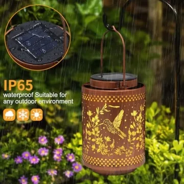 Hummingbird Solar Lanterns for Outdoor Garden Decor