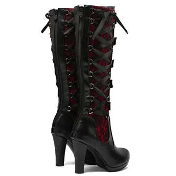 Shop Stylish KysBloes Goth Knee High Boots - Women Fashion