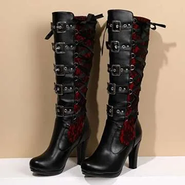 Shop Stylish KysBloes Goth Knee High Boots - Women Fashion