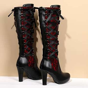 Shop Stylish KysBloes Goth Knee High Boots - Women Fashion