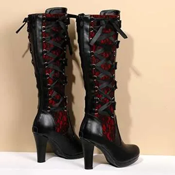 Shop Stylish KysBloes Goth Knee High Boots - Women Fashion