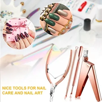 Stylish Nail Clippers Set for Acrylic Nails at Home