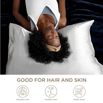 Bedsure King Size Satin Pillowcase Set of 2 - Silver Grey Pillow Cover for Hair and Skin 20x40 Inches with Envelope Closure, Similar to Silk Pillow Cases, Gifts for Women Men