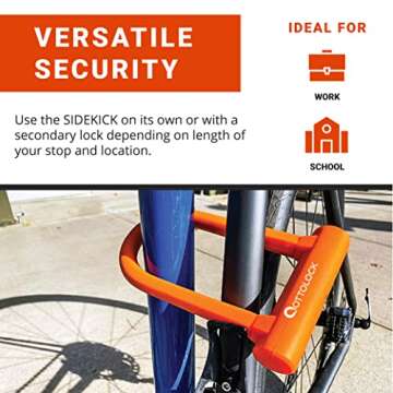 OTTOLOCK Sidekick U-Lock Lightweight Durable Bike Security