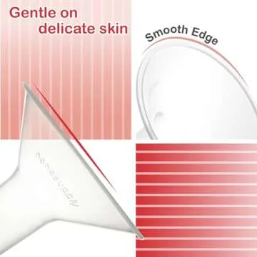 Nenesupply 21mm Flange Compatible with Medela Breast Pump Parts Replace 21mm Flange for Medela Accessories Compatible with Pump in Style Parts Symphony Swing Harmony Pump Work with Personalfit Flex