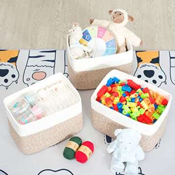 MINTWOOD 3-Pack Decorative Storage Baskets for Any Space