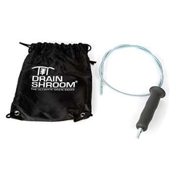 DrainShroom DSSNK070 Revolutionary Tub and Sink Snake Auger Clog Remover for Bathroom Drains, 42 Inc...