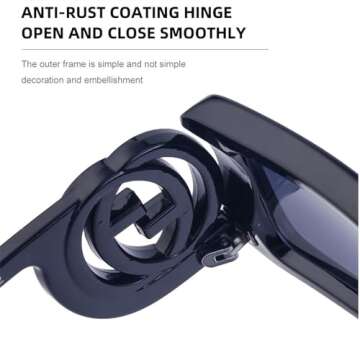 BCUYCF Square Sports Sunglasses with Small Frame, UV and Glare Protection - Perfect for Parties, Photos, Running, and Driving (C4)