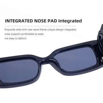 BCUYCF Square Sports Sunglasses with Small Frame, UV and Glare Protection - Perfect for Parties, Photos, Running, and Driving (C4)