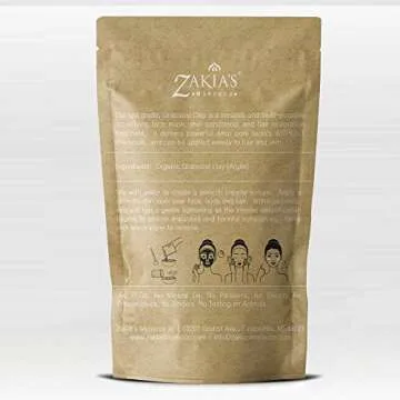 Moroccan Ghassoul Clay Mask - Organic Natural Facial Mask and Skin Care Treatment - Anti-aging Mud M...