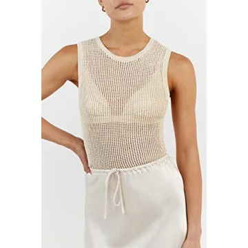 Chic Women's Strapless Crochet Bandeau Tube Top for Summer Style