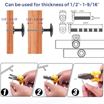 Ravinte Matte Black Kitchen Cabinet and Drawer Knobs