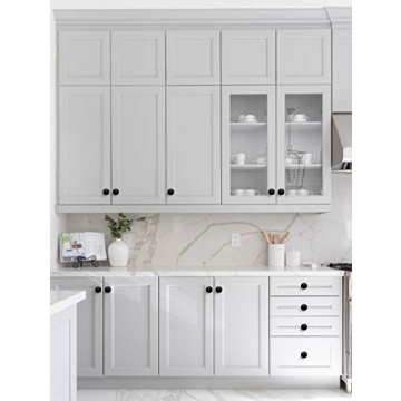Ravinte Matte Black Kitchen Cabinet and Drawer Knobs