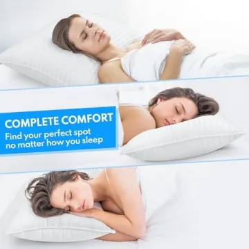 Premium HEYCUZI Queen Size Pillows Set of 2 Cooling Comfort