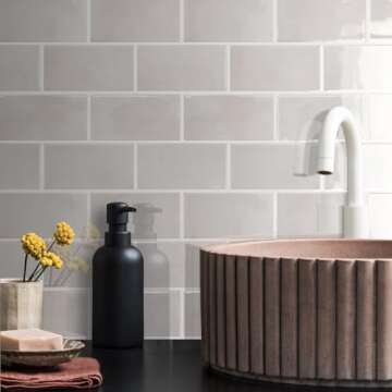 STICKGOO 10-Sheet Subway Tile Peel and Stick Backsplash, Self Adhesive Vinyl Wall Tiles, Stick on Backsplash for Kitchen and Bathroom(Thicker Design)