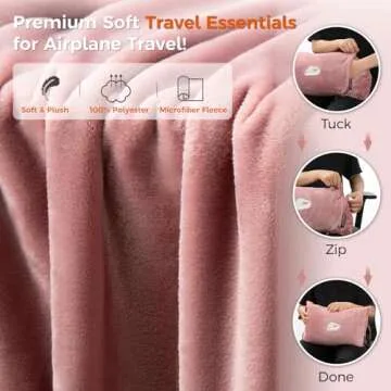 SOAGREVI Travel Blanket Pillow for Ultimate Comfort