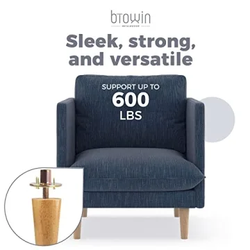 Btowin Solid Wood Furniture Legs for Couch & Chair Upgrade