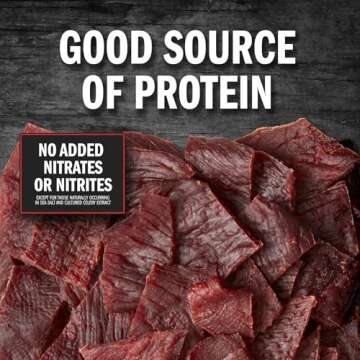 Jack Link's Beef Jerky, Teriyaki, Half Pounder Large Jerky Bag – Flavorful Meat Snack, Ready to Eat Protein Snacks with 11g of Protein, Made with 100% Beef, Keto, Paleo & Carnivore Diet Ready