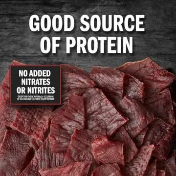 Jack Link's Beef Jerky, Teriyaki, Half Pounder Large Jerky Bag – Flavorful Meat Snack, Ready to Eat Protein Snacks with 11g of Protein, Made with 100% Beef, Keto, Paleo & Carnivore Diet Ready