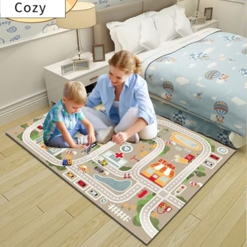 TYKTZXY Car Rugs Play Mat for Kids - Safe and Fun
