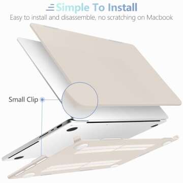 MEEgoodo for M4 MacBook Pro 14 inch Case 2024 2023 2021 A3112/A3401/A3185/A2918/A2992/A2779/A2442 M3 M2 M1 Pro/Max, Laptop Hard Shell with Keyboard Cover & Screen Protector & Webcam Covers, Rock Gray