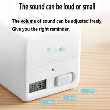 Ljyzoid Cube Timer, Kitchen Cooking Kids Study Workout Classroom Office Gravity Sensor Flip Digital Timer, Time Management and Countdown Settings(15-20-30-60 Minutes, White)