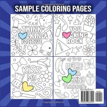 Bold and Easy Swear Word Coloring Book: Groovy and Hilarious Designs for Stress Relief & Relaxation ...