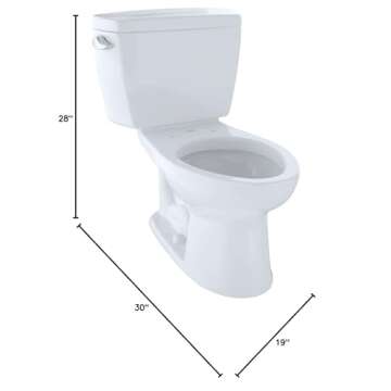 TOTO CST744SLD#01 Drake Toilet with Elongated Bowl