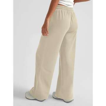 AUTOMET Womens Wide Leg Sweatpants High Waisted Baggy Pants Drawstring Athletic Joggers