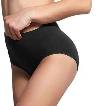 UMMISS Women's Cotton High Waist Underwear for All-Day Comfort